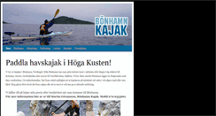 Desktop Screenshot of bonhamnkajak.se